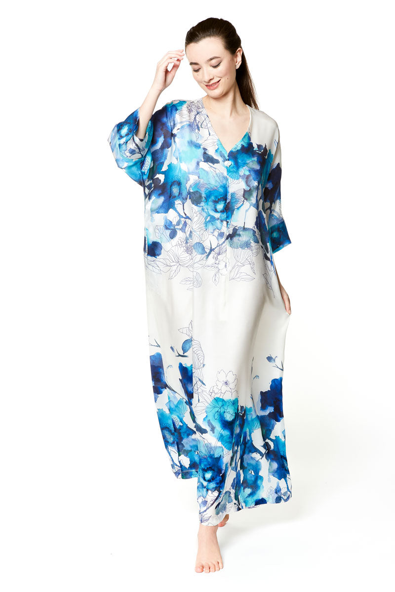 Blue Hawaii Lined Caftan