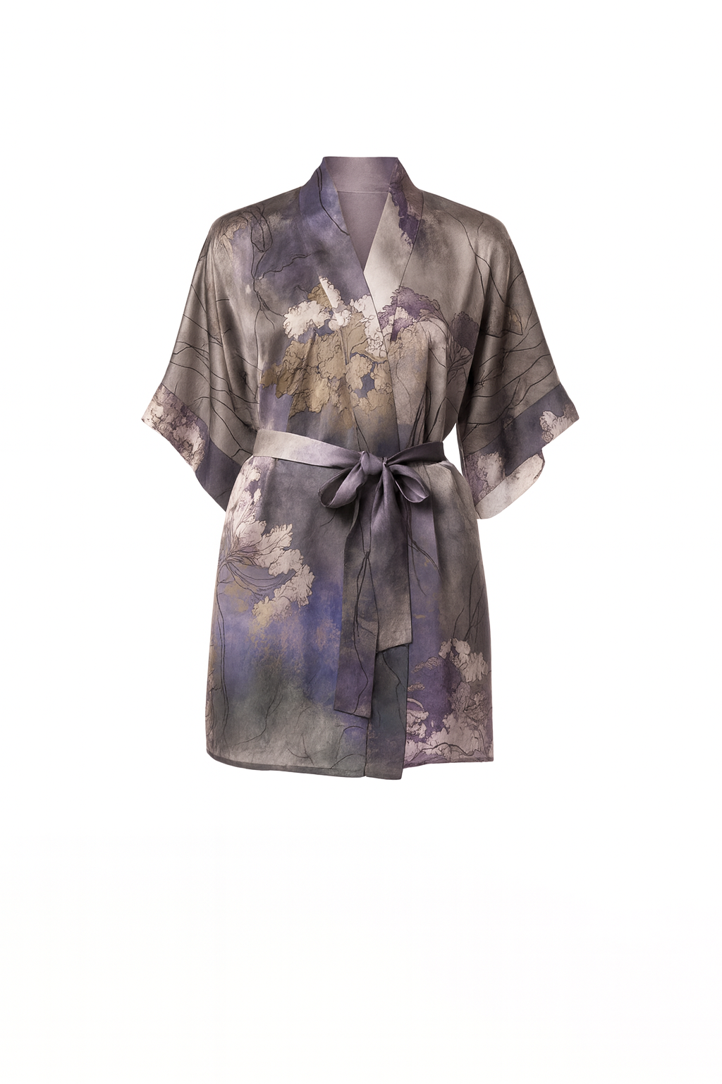 Mirage Print Short Robe