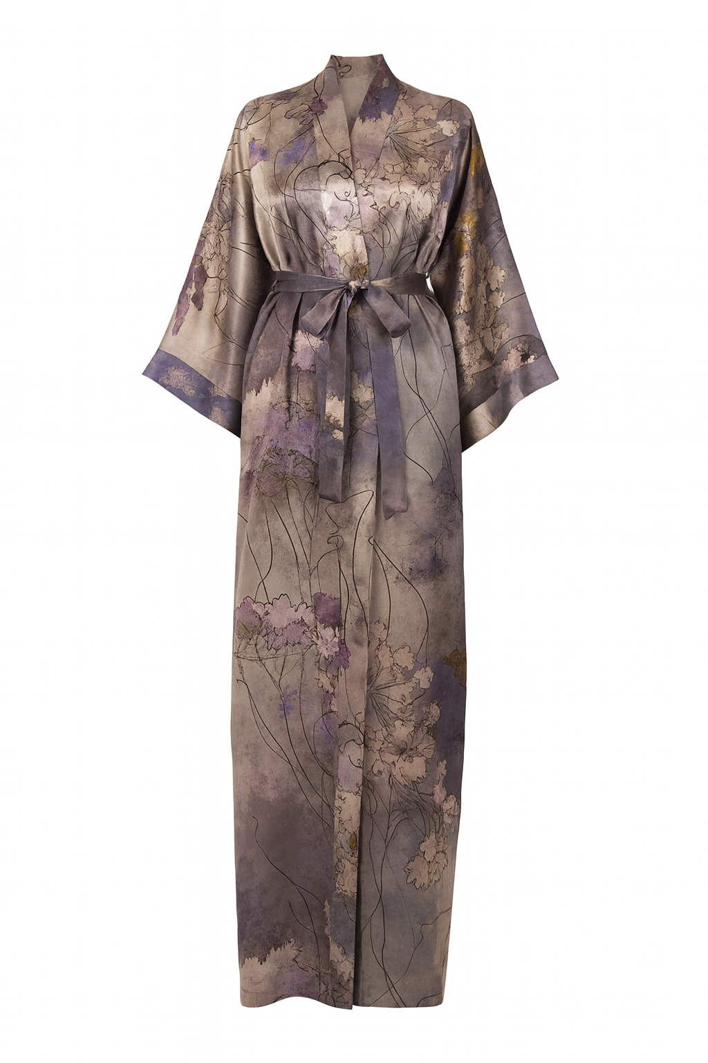 Mirage Print Long Robe