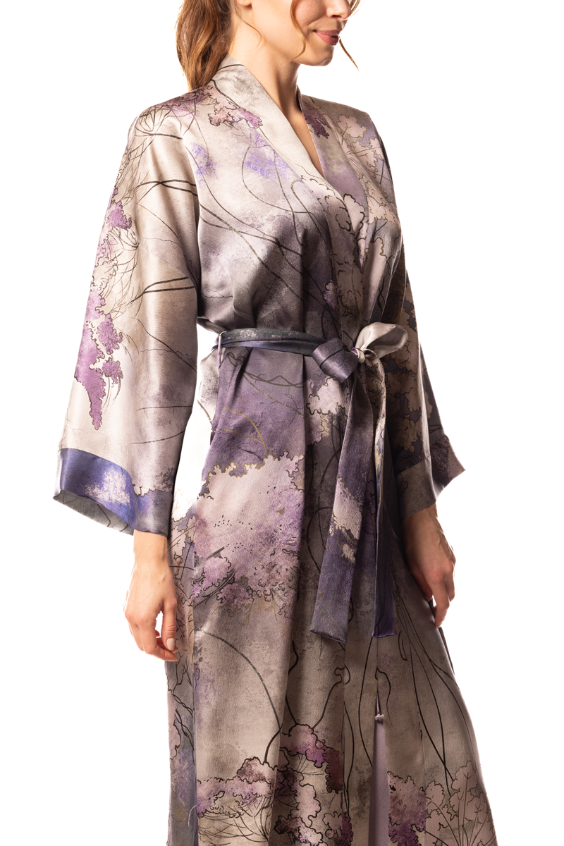 Mirage Print Long Robe