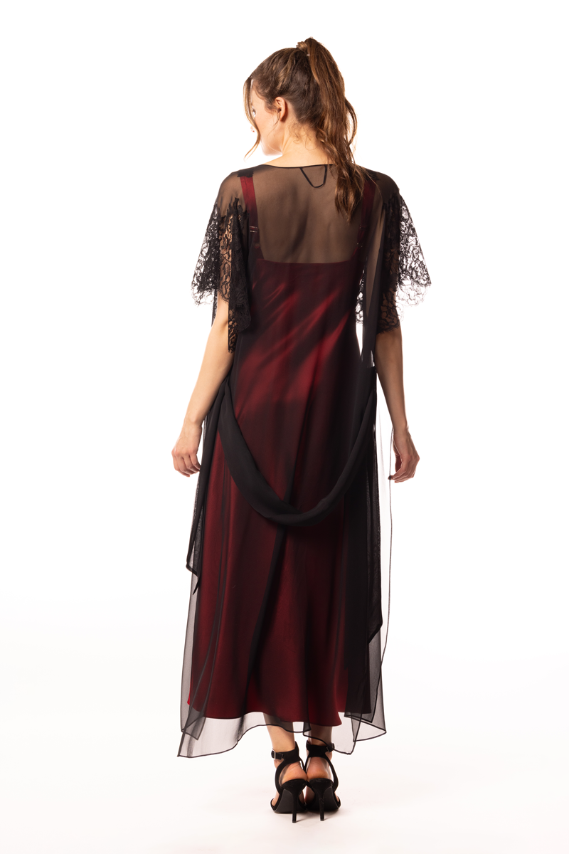 Diva Inferno Long Chiffon Wrap