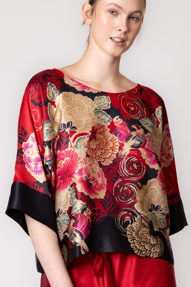 Crimson Moon Lounge Top & Short Set