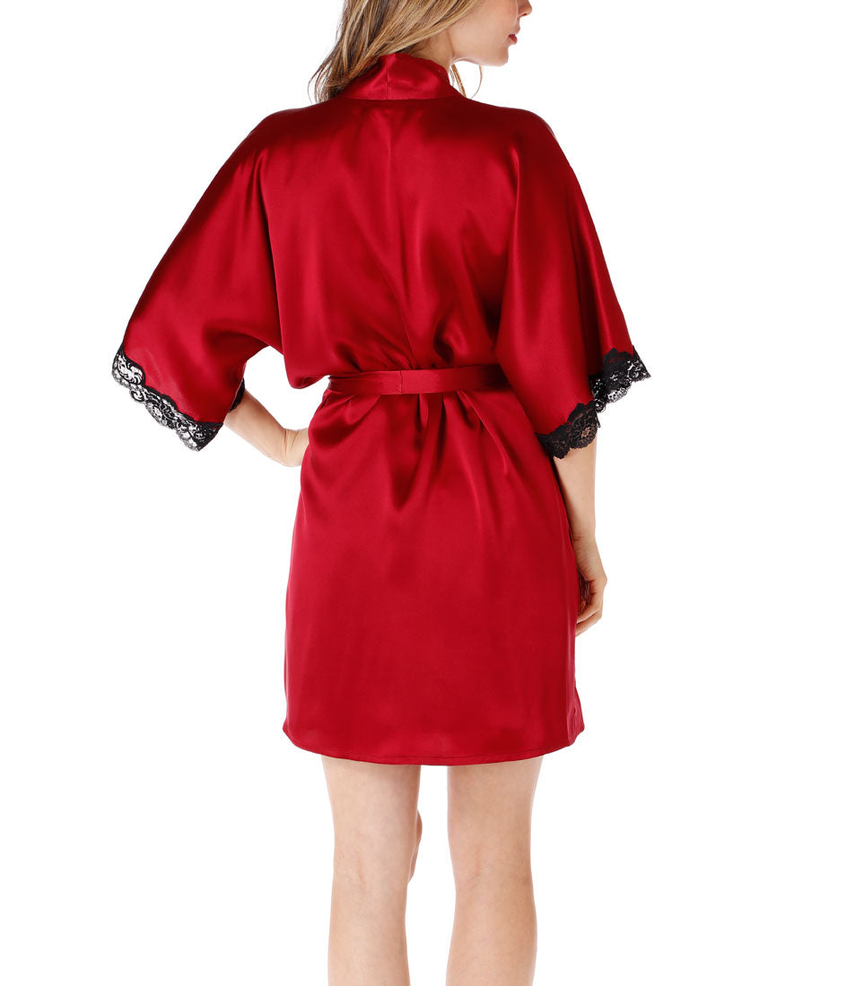 Boudoir Short Robe - Christine Silk Lingerie & Loungewear