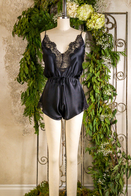 Josie Romper - Christine Silk Lingerie & Loungewear