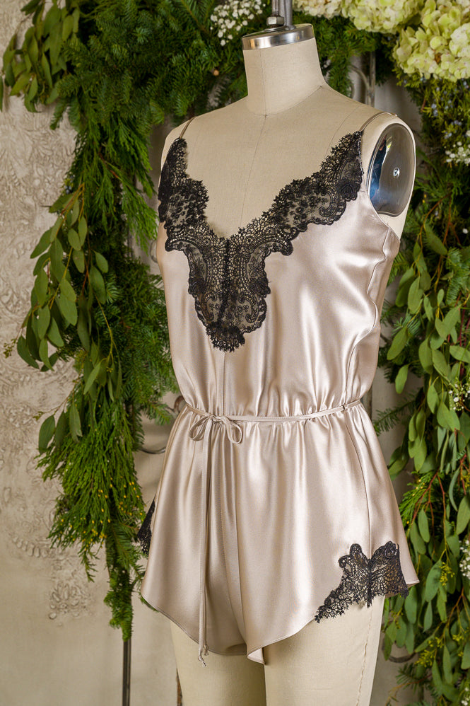 Josie Romper - Christine Silk Lingerie & Loungewear
