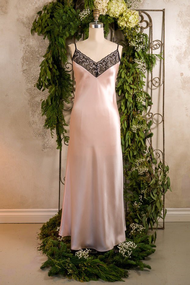 Elise Black Label Gown - Christine Silk Lingerie & Loungewear