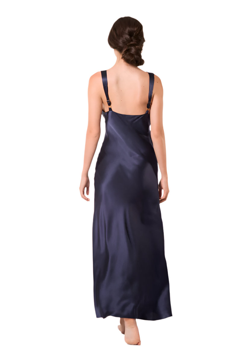 Sophie Gown - Midnight Blue - Christine Silk Lingerie & Loungewear
