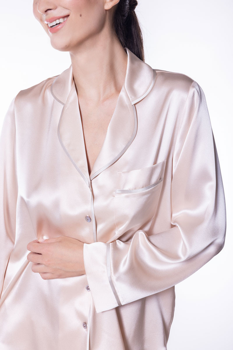Chloe Pajama - Christine Silk Lingerie & Loungewear