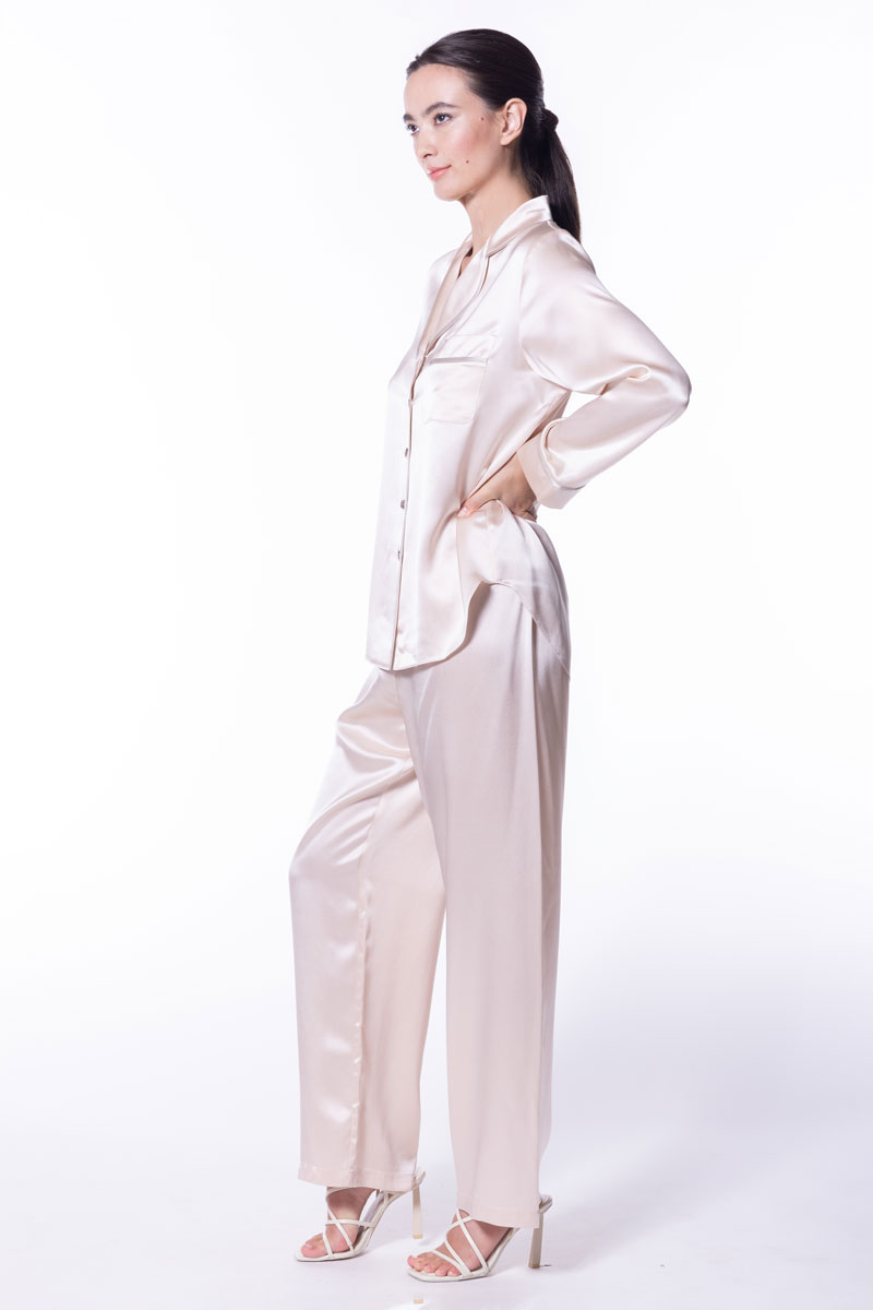 Chloe Pajama - Christine Silk Lingerie & Loungewear