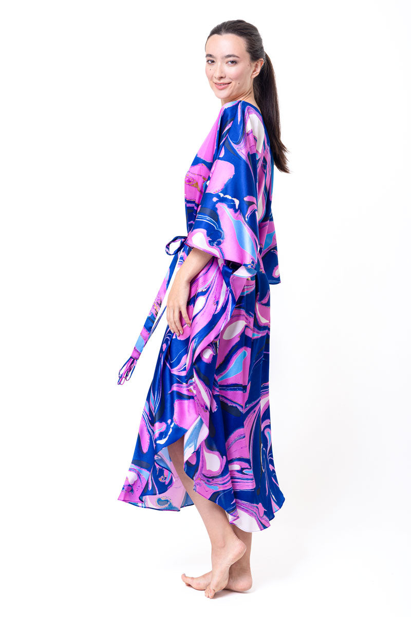 Corfu Caftan - Christine Silk Lingerie & Loungewear