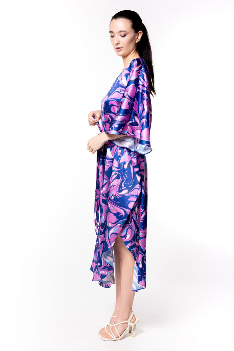 Corfu Caftan - Christine Silk Lingerie & Loungewear