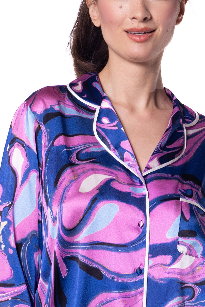 Corfu Pajama Set - Christine Silk Lingerie & Loungewear