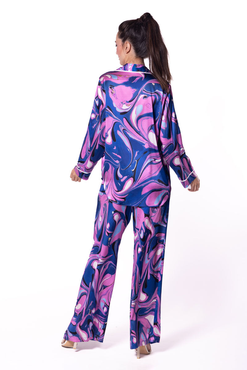 Corfu Pajama Set - Christine Silk Lingerie & Loungewear