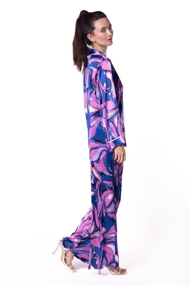 Corfu Pajama Set - Christine Silk Lingerie & Loungewear