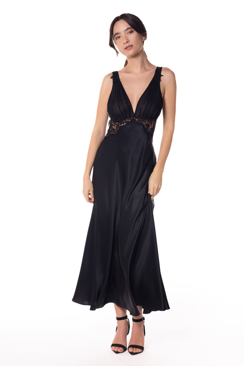 Diva Glamour Gown - Christine Silk Lingerie & Loungewear