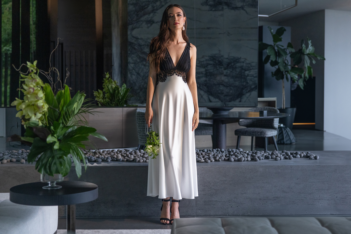 Diva Glamour Gown - Christine Silk Lingerie & Loungewear