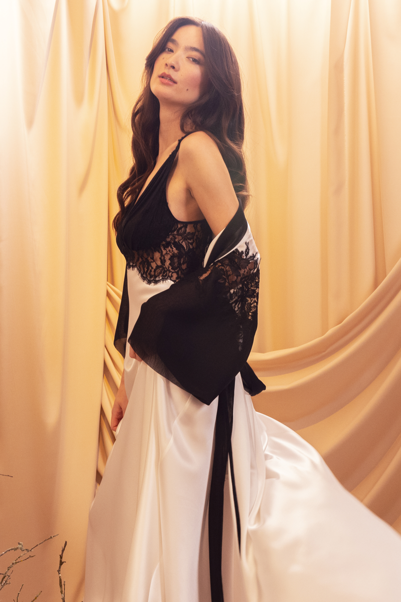Diva Boudoir Long Robe - Christine Silk Lingerie & Loungewear