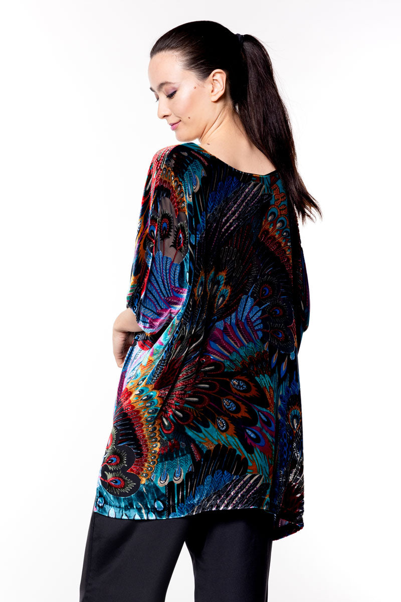Erté Velvet Tunic - Christine Silk Lingerie & Loungewear