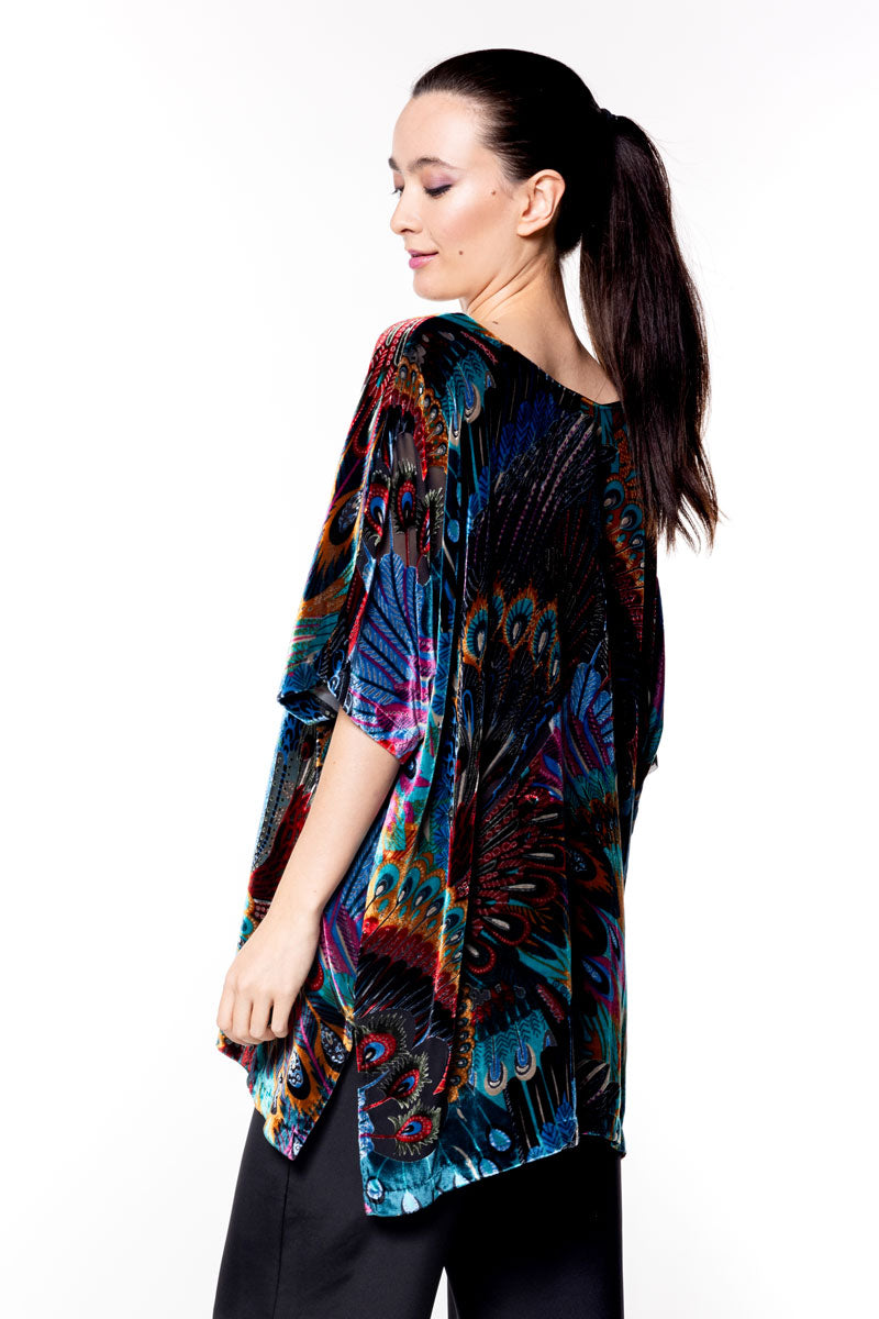 Erté Velvet Tunic - Christine Silk Lingerie & Loungewear