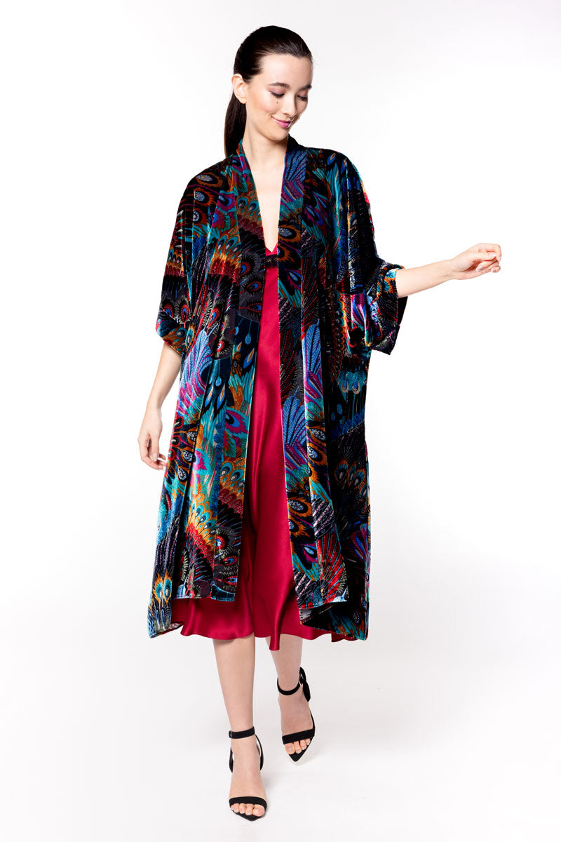 Erté Velvet Kimono