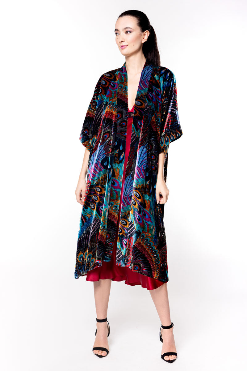 Erté Velvet Kimono