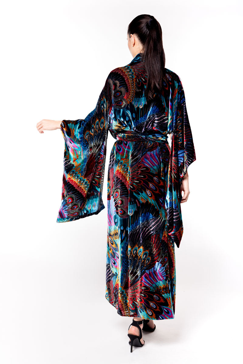 Erté Velvet Long Robe