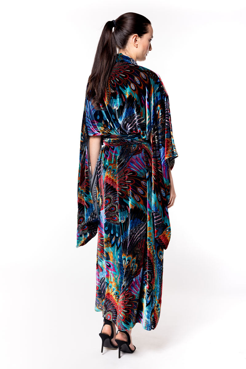 Erté Velvet Long Robe