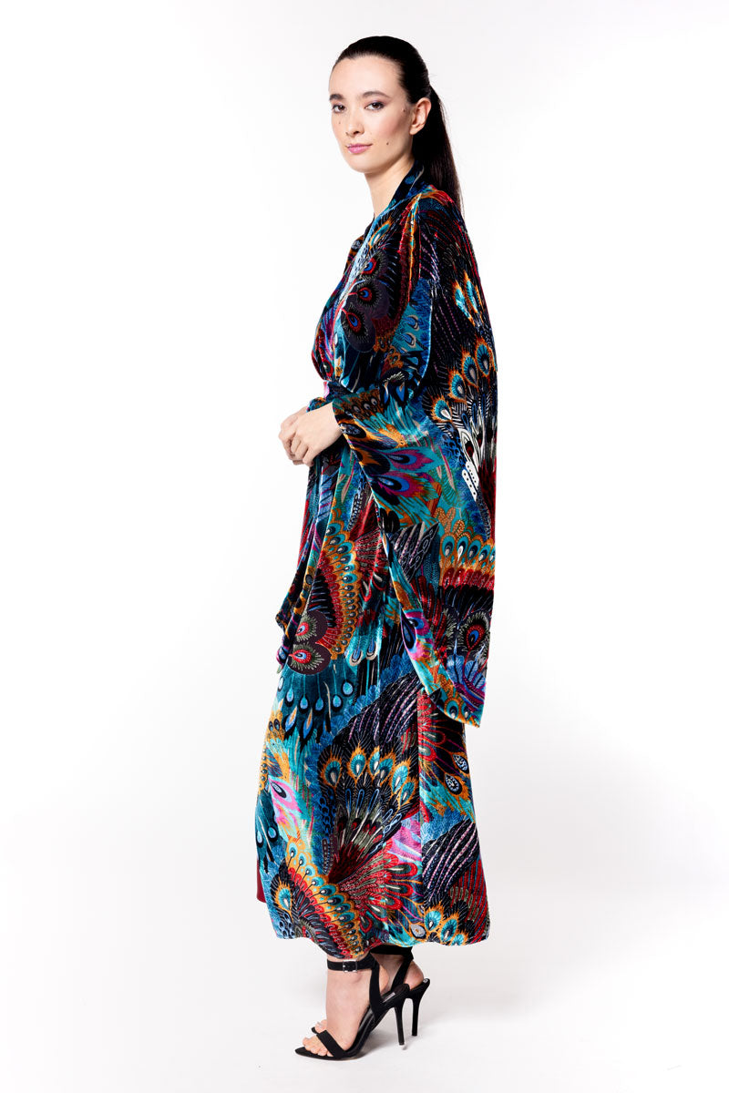 Erté Velvet Long Robe