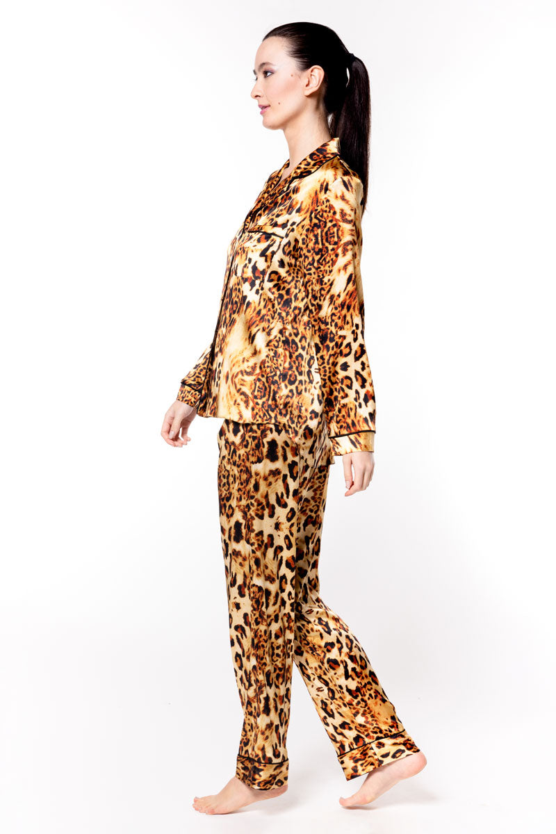 Femme Fatale Pajama Set - Christine Silk Lingerie & Loungewear