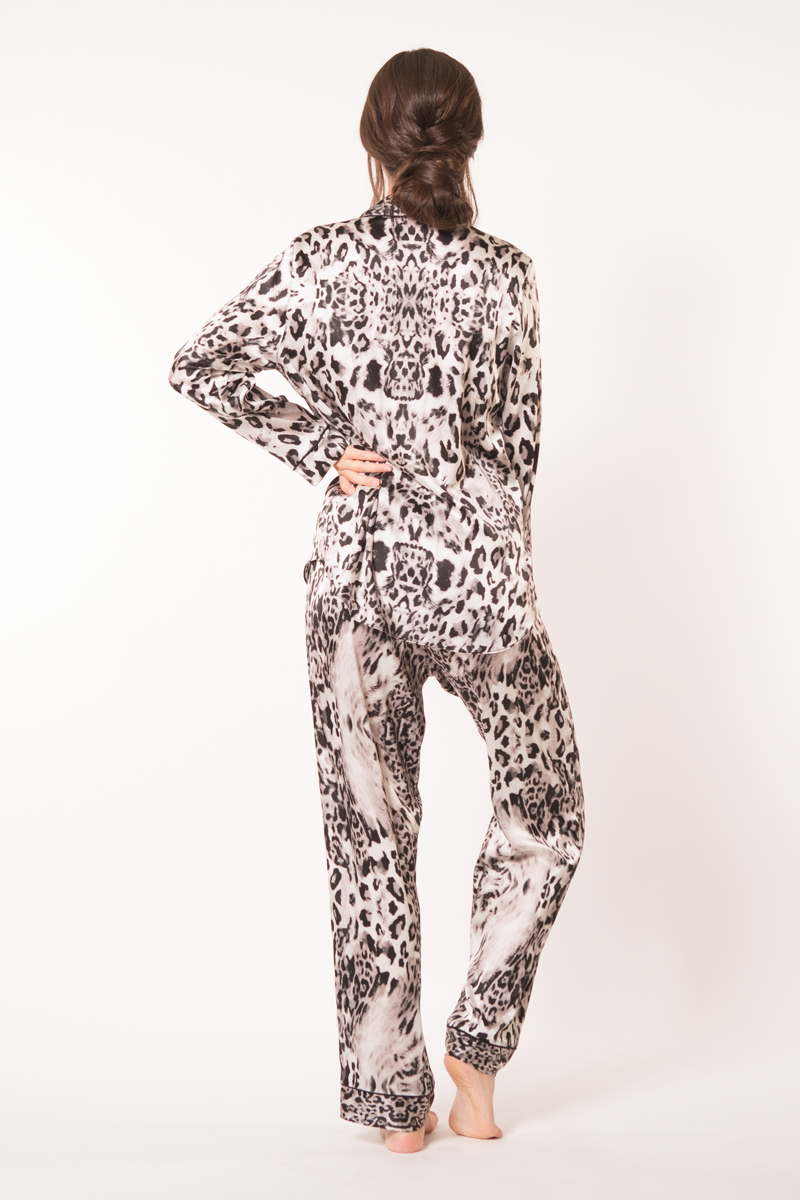 Femme Fatale Pajama Set - Christine Silk Lingerie & Loungewear