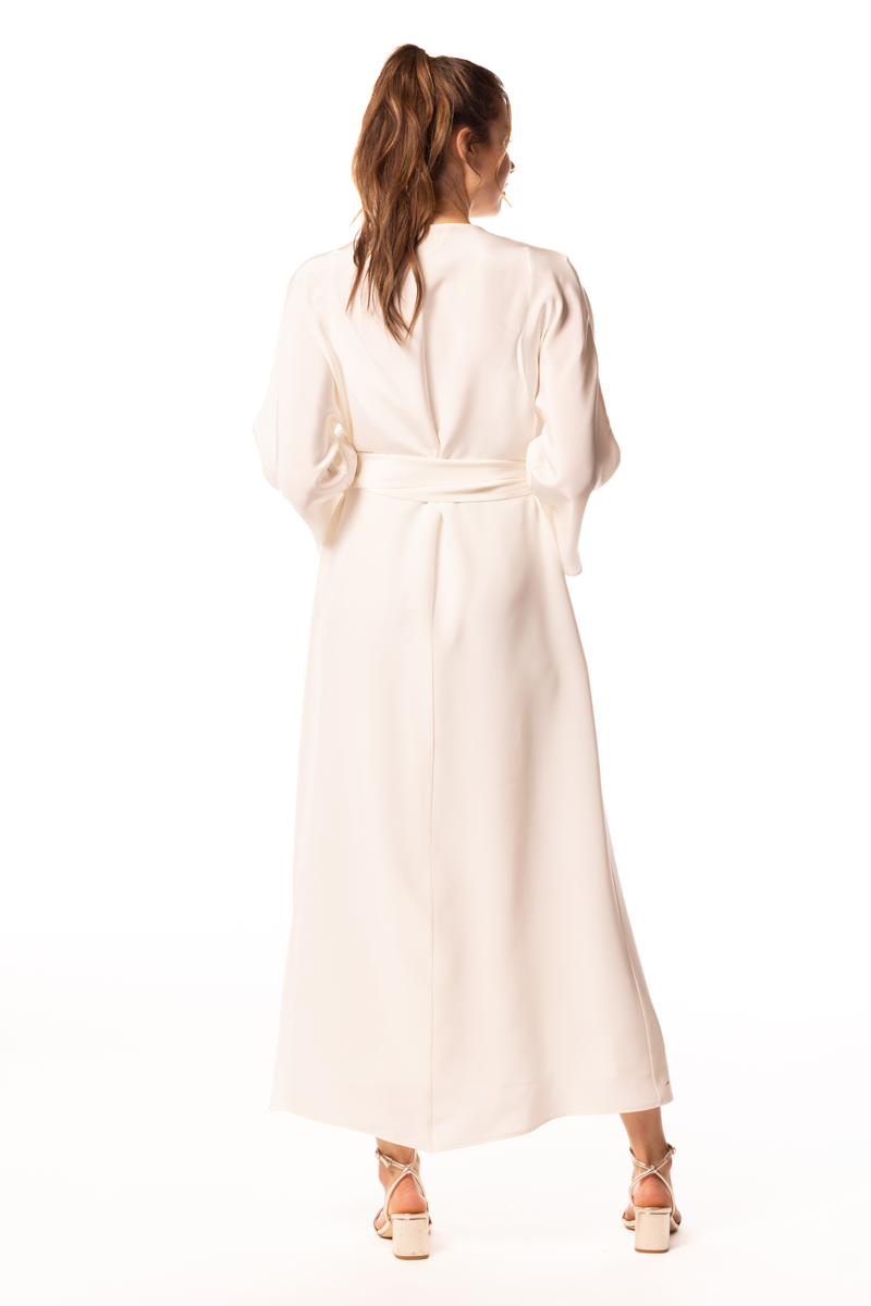 Goddess Black Label Long Robe - Christine Silk Lingerie & Loungewear