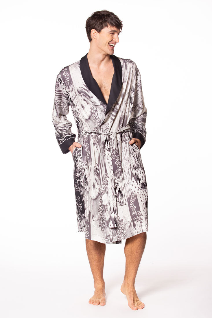 Morton Tranquility Silk Robe - Christine Silk Lingerie & Loungewear