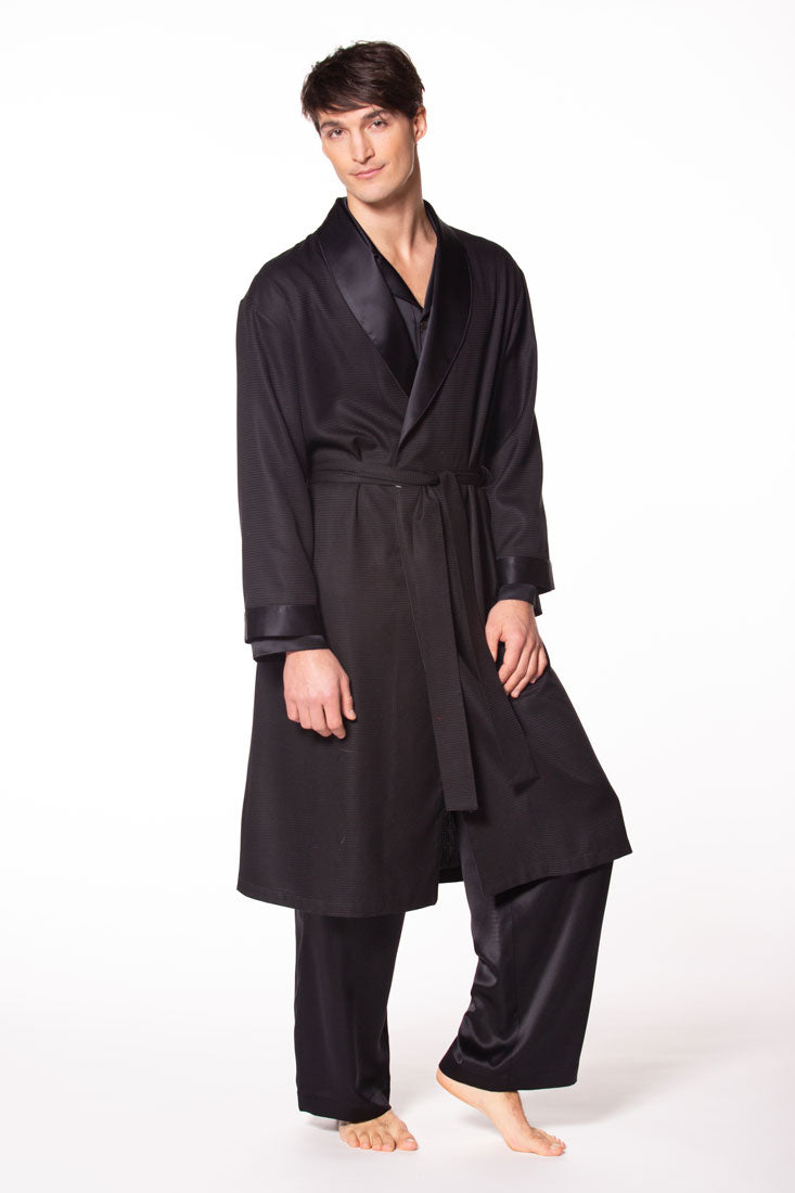 Morton Waffle Robe - Christine Silk Lingerie & Loungewear