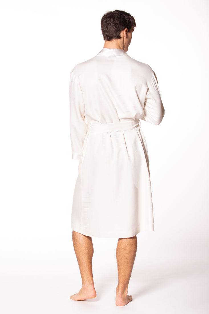 Morton Waffle Robe - Christine Silk Lingerie & Loungewear