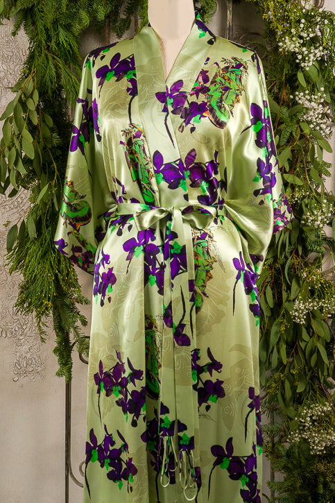 Pagoda Kimono - Christine Silk Lingerie & Loungewear