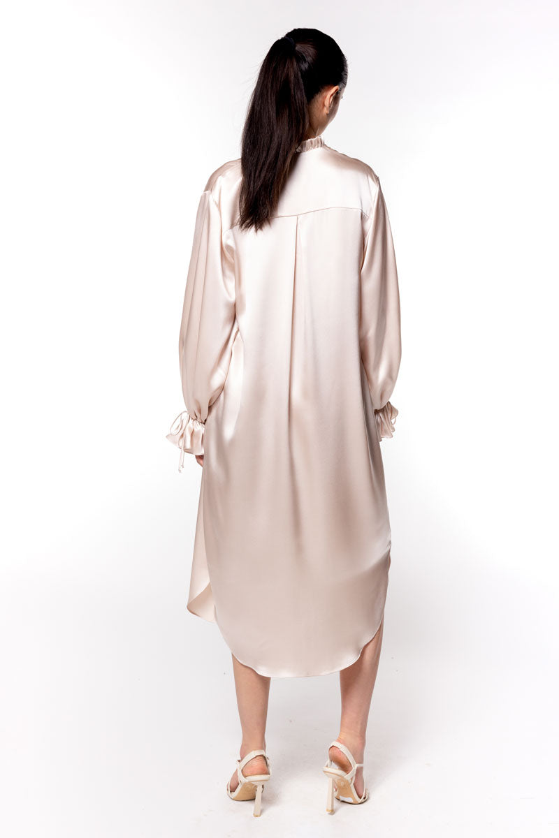 Signature Long Nightshirt - Christine Silk Lingerie & Loungewear