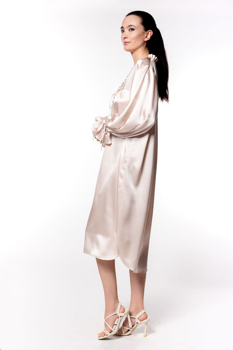 Signature Long Nightshirt - Christine Silk Lingerie & Loungewear