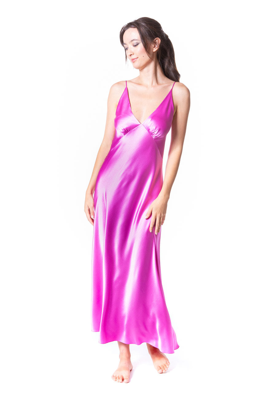 Silken Gown - Christine Silk Lingerie & Loungewear