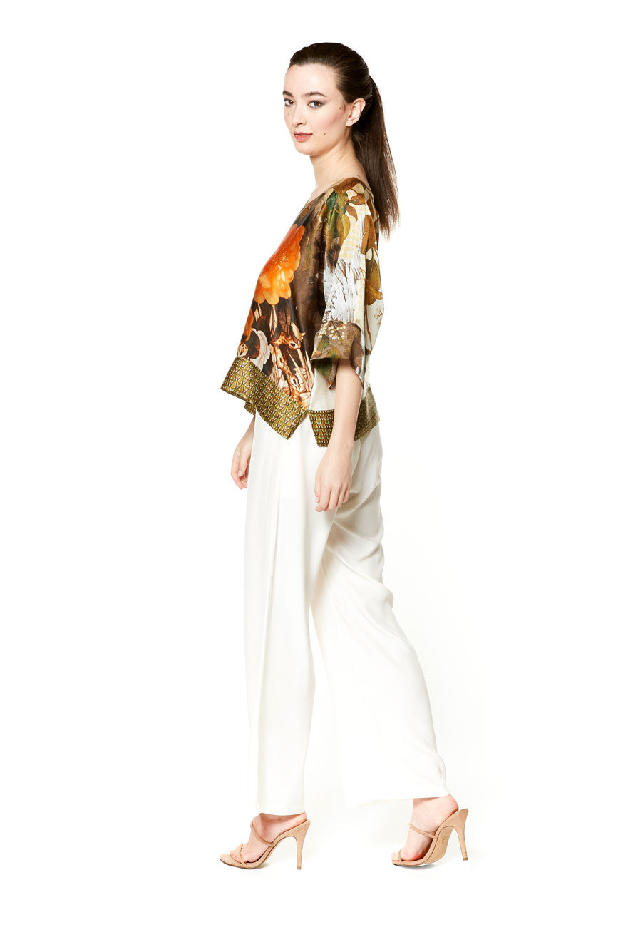 Swan Lake Lounge Top - Christine Silk Lingerie & Loungewear