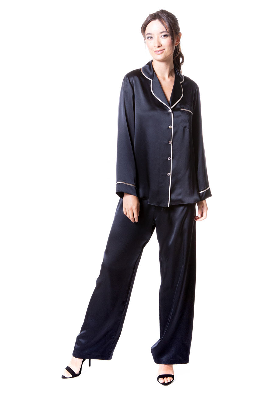 Chloe Pajama - Christine Silk Lingerie & Loungewear