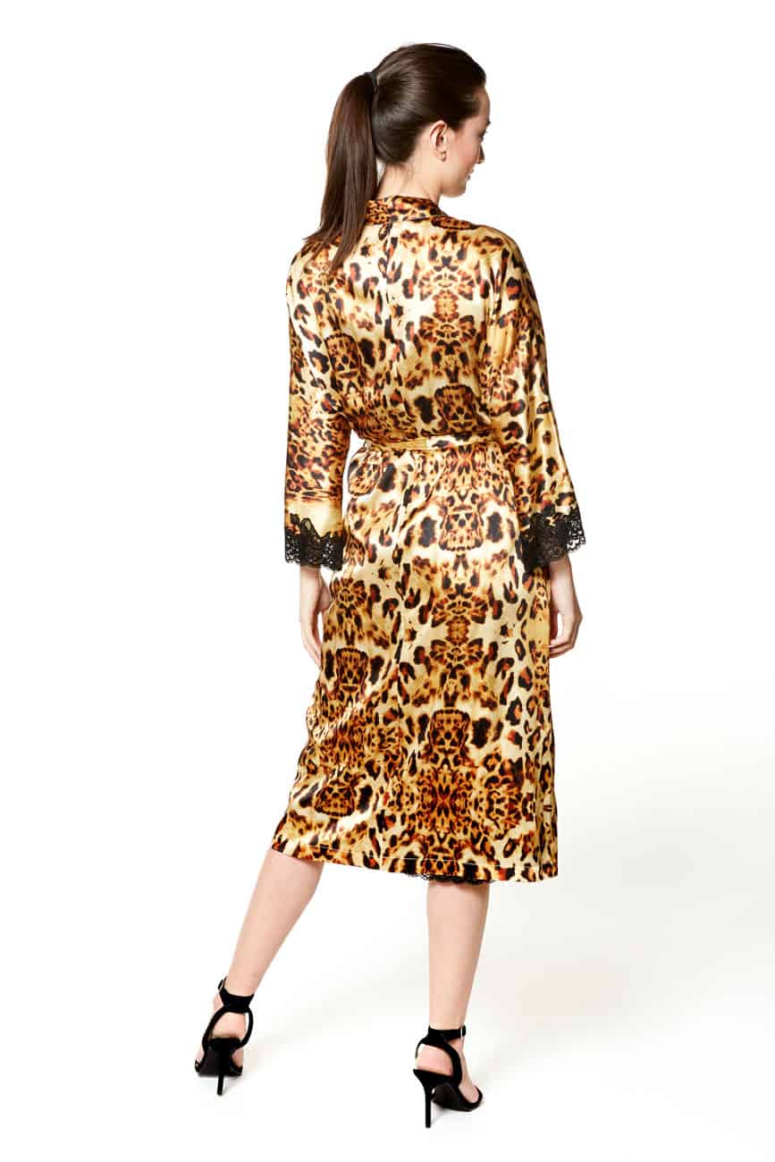 Femme Fatale Long Robe - Christine Silk Lingerie & Loungewear