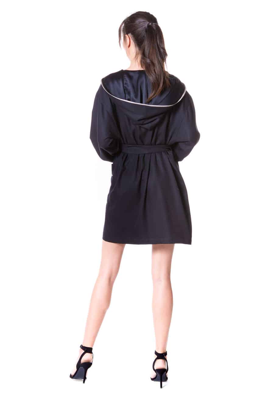 Silk Waffle Hoodie - Christine Silk Lingerie & Loungewear