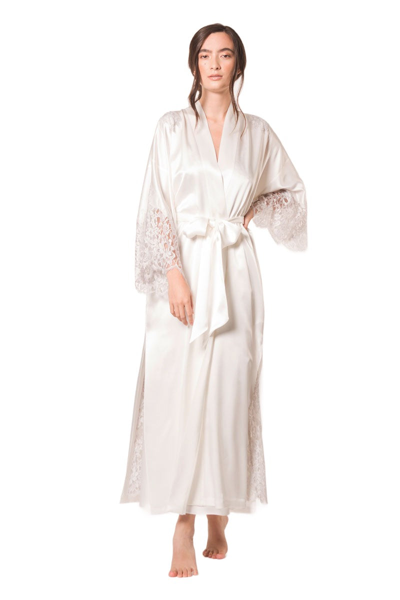 Davina Long Robe - Christine Silk Lingerie & Loungewear