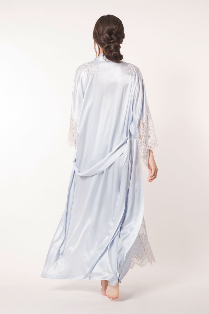 Davina Long Robe - Christine Silk Lingerie & Loungewear