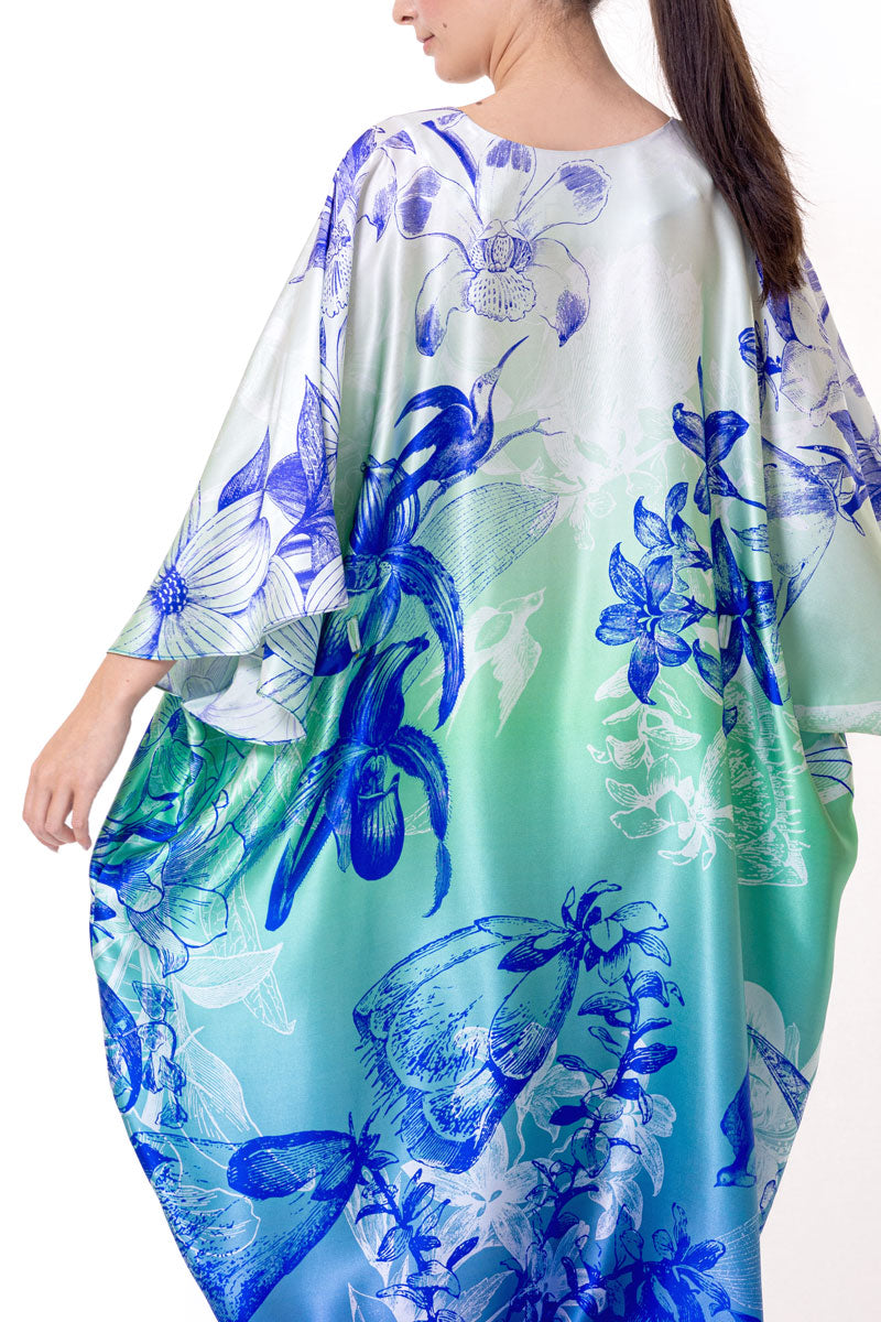Belize Caftan - Christine Silk Lingerie & Loungewear