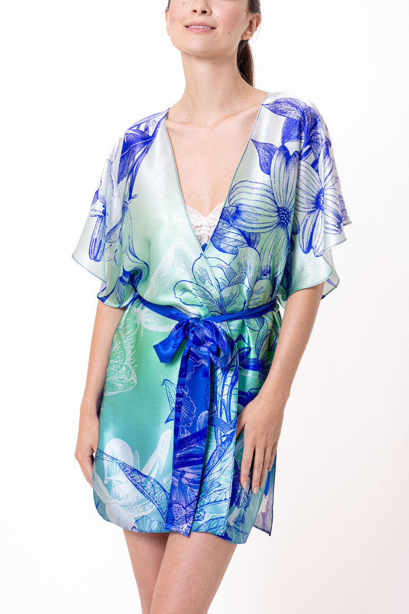 Belize Short Wrap - Christine Silk Lingerie & Loungewear