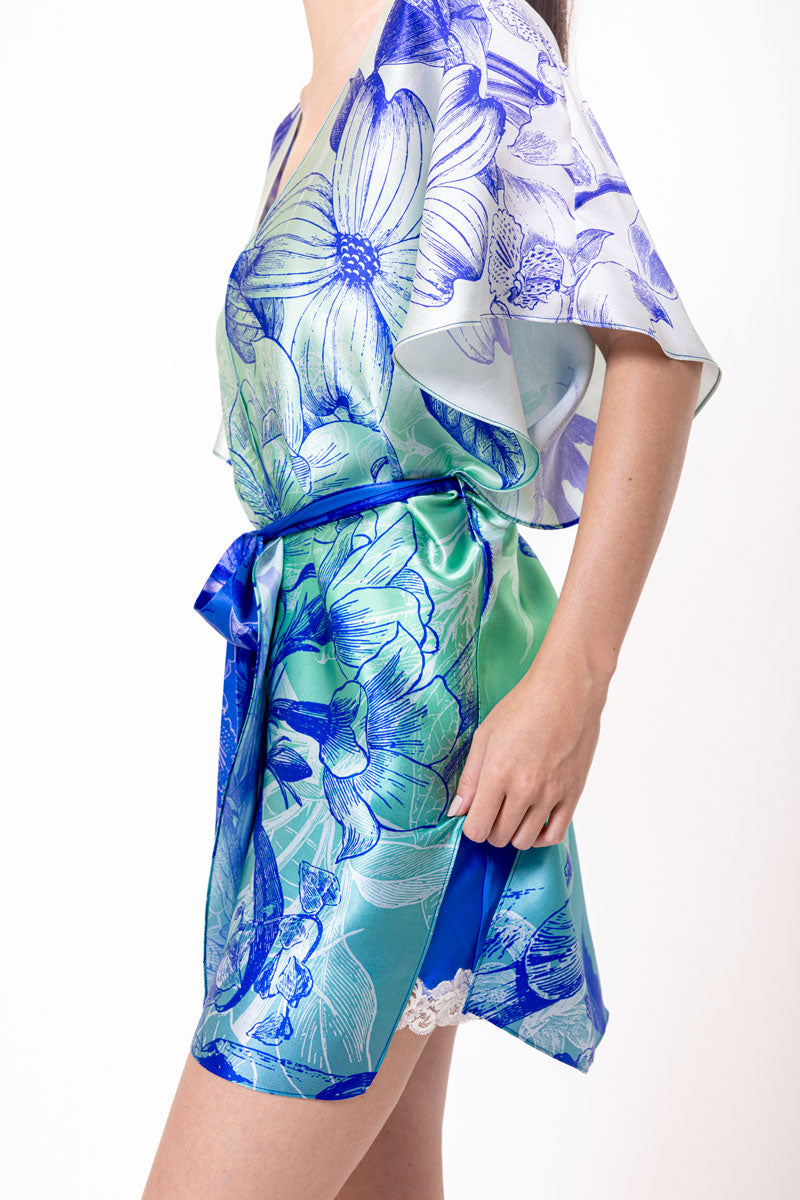 Belize Short Wrap - Christine Silk Lingerie & Loungewear