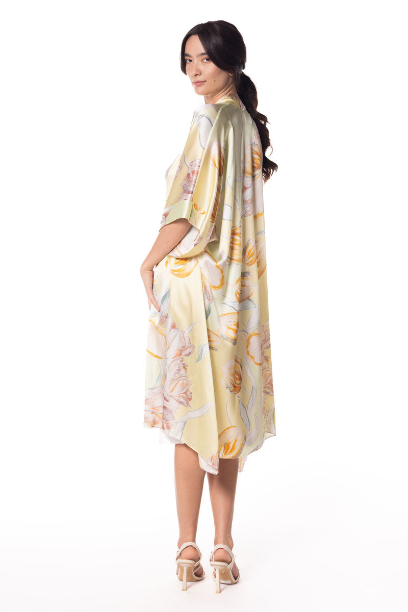 Avignon Kimono - Christine Silk Lingerie & Loungewear