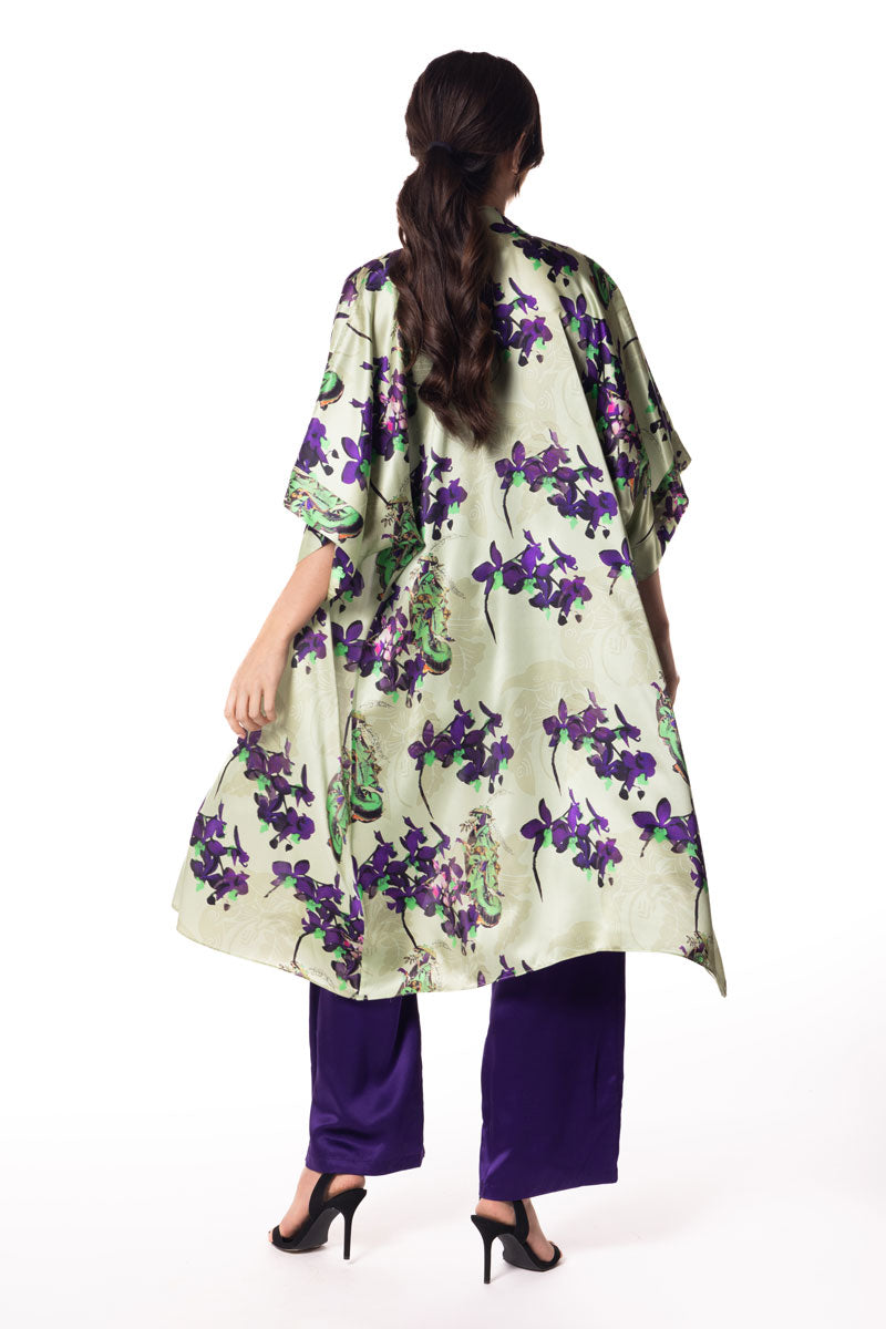 Pagoda Kimono - Christine Silk Lingerie & Loungewear