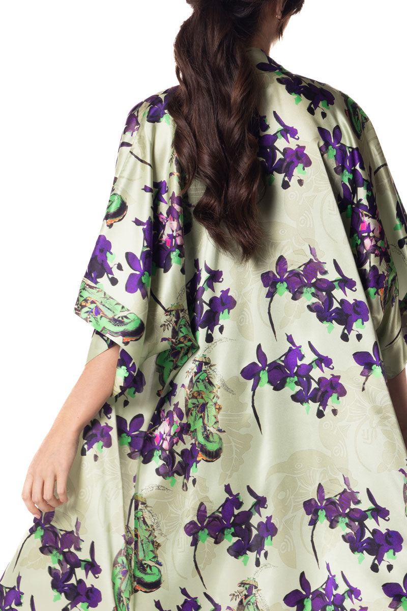 Pagoda Kimono - Christine Silk Lingerie & Loungewear